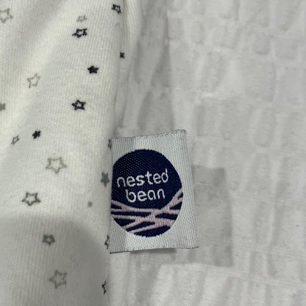 Nested Bean White Sleep Sack with Star Pattern - Picture 3 of 5